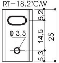 Disipadores de calor de aluminio para componentes TO-220