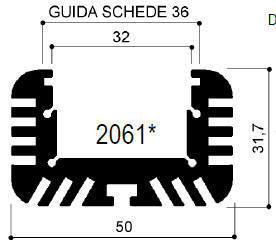 código art.FM2061 : Disipadores de calor de aluminio en barras