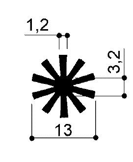 código art.FM2100 : Disipadores de calor de aluminio en barras