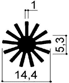 código art.FM2142 : Disipadores de calor de aluminio en barras