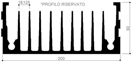 código art.FM2182 : Disipadores de calor de aluminio en barras