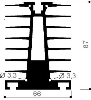 código art.FM2198 : Disipadores de calor de aluminio en barras