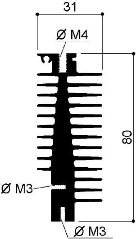 código art.FM2199 : Disipadores de calor de aluminio en barras