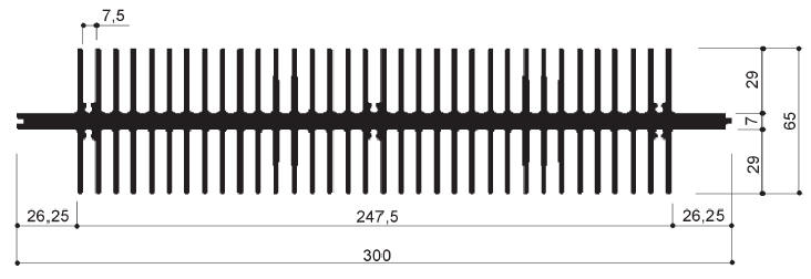 código art.FM2249 : Disipadores de calor de aluminio en barras