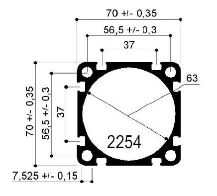 código art.FM2254 : Disipadores de calor de aluminio en barras