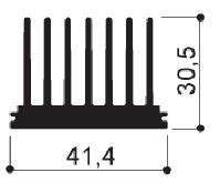 código art.FM2266 : Disipadores de calor de aluminio en barras