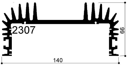 código art.FM2307 : Disipadores de calor de aluminio en barras