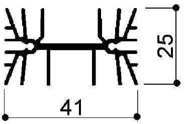 código art. FM403 : Disipadores de calor de aluminio en barras