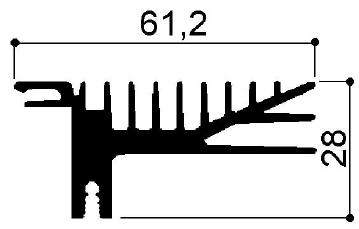 código art.FM413 : Disipadores de calor de aluminio en barras