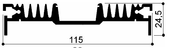 código art.FM440 : Disipadores de calor de aluminio en barras