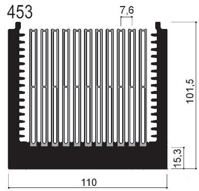 código art.FM453 : Disipadores de calor de aluminio en barras