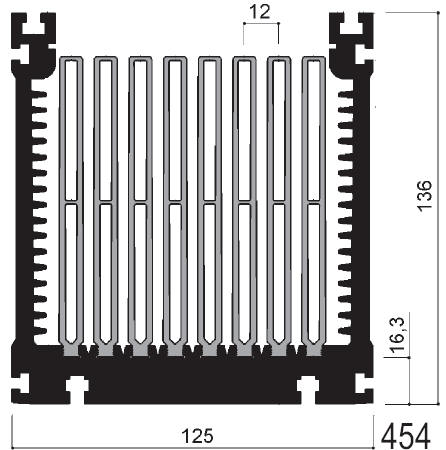 código art.FM454 : Disipadores de calor de aluminio en barras