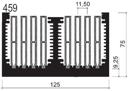 código art.FM459 : Disipadores de calor de aluminio en barras