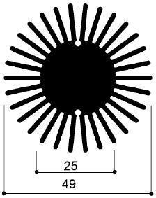 código art.FM502: Disipadores de calor de aluminio en barras