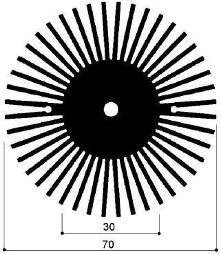 código arte. FM508: Disipadores de calor de aluminio en barras