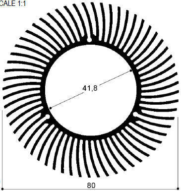 código arte. FM510 : Disipadores de calor de aluminio en barras