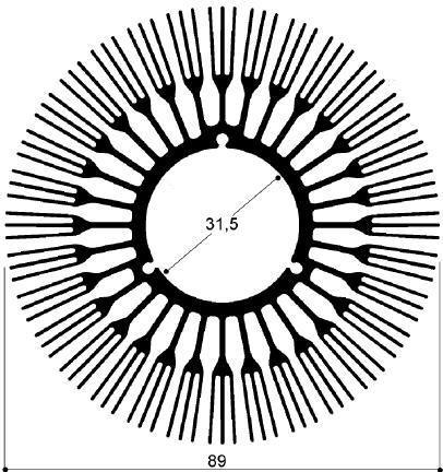 código arte. FM511 : Disipadores de calor de aluminio en barras