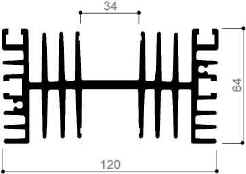 código art.FM613 : Disipadores de calor de aluminio en barras