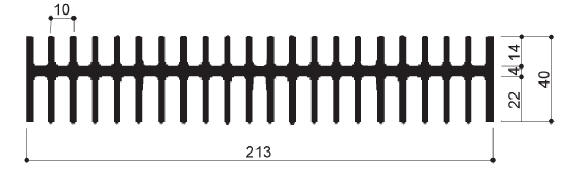 código art.FM623 : Disipadores de calor de aluminio en barras