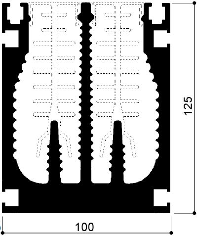 código art.FM638 : Disipadores de calor de aluminio en barras