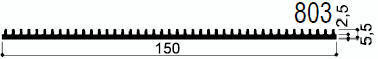 código art.FM803 : Disipadores de calor de aluminio en barras