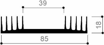 código art.FM819 : Disipadores de calor de aluminio en barras