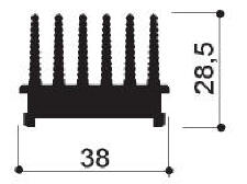 código art.FM833 : Disipadores de calor de aluminio en barras