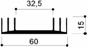 código art.FM843 : Disipadores de calor de aluminio en barras