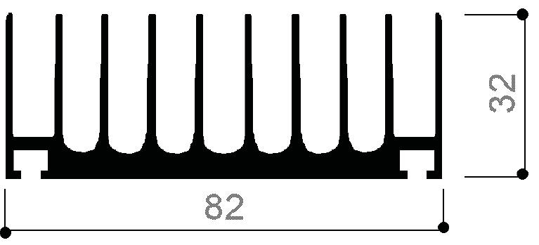 código art.FM847: Disipadores de calor de aluminio en barras