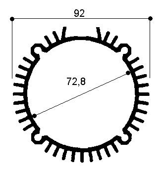 código art.FM923 : Disipadores de calor de aluminio en barras