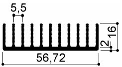 código art.FM939 : Disipadores de calor de aluminio en barras