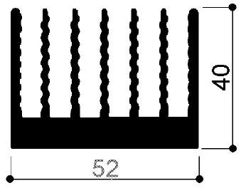 código art.FM963 : Disipadores de calor de aluminio en barras