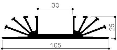 código art.FM965 : Disipadores de calor de aluminio en barras