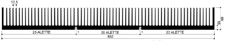 código art.FM990: Disipadores de calor de aluminio en barras