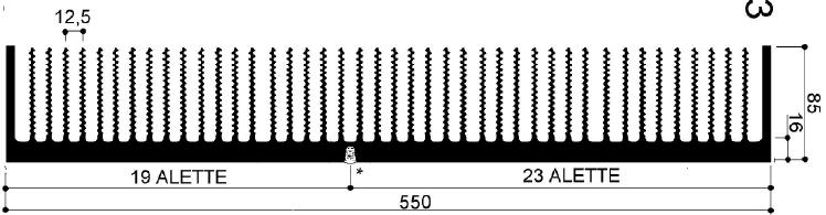 código art.FM993: Disipadores de calor de aluminio en barras